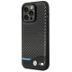 BMW Case BMW BMHCP14L22NBCK iPhone 14 Pro 6.1 "black / black Leather Carbon