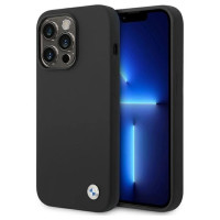 BMW Etui BMW BMHCP14LSILBK iPhone 14 Pro 6,1" czarny/black Silicone Metal Logo