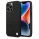 BMW Case BMW BMHCP14XSLLBK iPhone 14 Pro Max 6.7 "black / black Leather Stamp