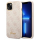 Guess 4G Vintage Gold Logo case for iPhone 14 - pink