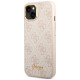 Guess 4G Vintage Gold Logo case for iPhone 14 - pink