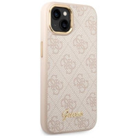 Guess 4G Vintage Gold Logo case for iPhone 14 - pink