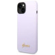 Guess GUHCP14SSLSMU iPhone 14 6.1" purple/purple hard case Silicone Vintage Gold Logo