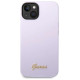 Guess GUHCP14SSLSMU iPhone 14 6.1" purple/purple hard case Silicone Vintage Gold Logo