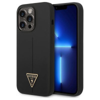 Guess GUHCP14XSLTGK iPhone 14 Pro Max 6.7" black/black hardcase Silicone Triangle