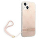 Guess GUOHCP14MH4STP iPhone 14 Plus 6.7 "pink / pink hardcase 4G Print Strap