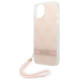 Guess GUOHCP14MH4STP iPhone 14 Plus 6.7 "pink / pink hardcase 4G Print Strap