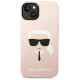 Karl Lagerfeld KLHCP14MSLKHLP iPhone 14 Plus 6.7 "hardcase pink / pink Silicone Karl's Head