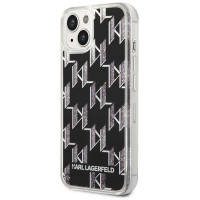 Karl Lagerfeld KLHCP14SLMNMK iPhone 14 6.1 "hardcase black / black Liquid Glitter Monogram