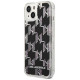 Karl Lagerfeld KLHCP14SLMNMK iPhone 14 6.1 "hardcase black / black Liquid Glitter Monogram