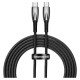 Baseus Glimmer Series Fast Charging Cable USB-C 480Mbps PD 100W 2m Black