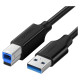 Ugreen US210 10372 Printer Cable USB-A 3.0 / USB-B 5Gbps 2m - Black