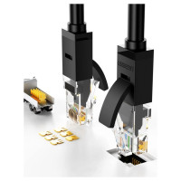 Ugreen LAN Ethernet U/UTP Cat. 6 1000Mbps 8m Black (NW102)