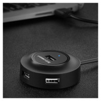 Ugreen HUB 4in1 USB-A - 4xUSB-A 2.0 480Mb/s 1m black (CR106)