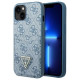 Guess GUHCP13SP4TPB iPhone 13 mini 5.4" blue/blue hardcase 4G Triangle Logo Cardslot