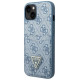 Guess GUHCP13SP4TPB iPhone 13 mini 5.4" blue/blue hardcase 4G Triangle Logo Cardslot