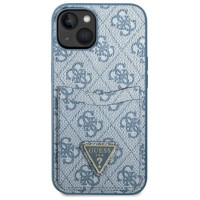 Guess GUHCP13SP4TPB iPhone 13 mini 5.4" blue/blue hardcase 4G Triangle Logo Cardslot
