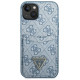 Guess GUHCP13SP4TPB iPhone 13 mini 5.4" blue/blue hardcase 4G Triangle Logo Cardslot