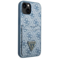 Guess GUHCP13SP4TPB iPhone 13 mini 5.4" blue/blue hardcase 4G Triangle Logo Cardslot
