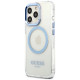 Guess Etui Guess Metal Outline MagSafe na iPhone 13 Pro / iPhone 13 - niebieskie