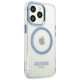 Guess Etui Guess Metal Outline MagSafe na iPhone 13 Pro / iPhone 13 - niebieskie