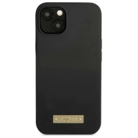 Guess GUHMP13MSPLK iPhone 13 6.1" black/black hard case Silicone Logo Plate MagSafe
