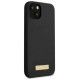 Guess GUHMP13MSPLK iPhone 13 6.1" black/black hard case Silicone Logo Plate MagSafe