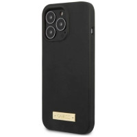 Guess GUHMP13XSPLK iPhone 13 Pro Max 6.7" black/black hard case Silicone Logo Plate MagSafe