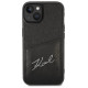 Karl Lagerfeld Signature Logo Cardslot case for iPhone 14 Plus - black