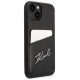 Karl Lagerfeld Signature Logo Cardslot case for iPhone 14 Plus - black