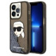 Karl Lagerfeld Glitter Karl's Head case for iPhone 14 Pro Max - black