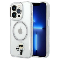 Karl Lagerfeld Iconic Karl&Choupette MagSafe case for iPhone 14 Pro - transparent