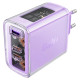Acefast charger GaN 65W 3 ports (1xUSB, 2xUSB C) purple (A45)