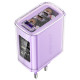 Acefast charger GaN 65W 3 ports (1xUSB, 2xUSB C) purple (A45)