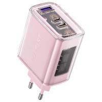 Acefast charger GaN 65W 3 ports (1xUSB, 2xUSB C) purple (A45)