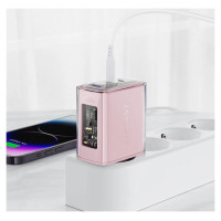 Acefast charger GaN 65W 3 ports (1xUSB, 2xUSB C) gray (A45)