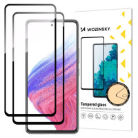 Wozinsky 2x Full Glue Tempered Glass Samsung Galaxy A54 5G 9H Full Screen Tempered Glass with Black Frame