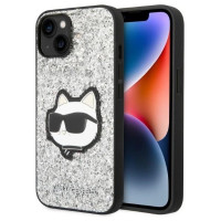 Karl Lagerfeld KLHCP14MG2CPS iPhone 14 Plus 6.7" silver/silver hardcase Glitter Choupette Patch
