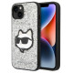 Karl Lagerfeld KLHCP14MG2CPS iPhone 14 Plus 6.7" silver/silver hardcase Glitter Choupette Patch