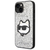 Karl Lagerfeld KLHCP14MG2CPS iPhone 14 Plus 6.7" silver/silver hardcase Glitter Choupette Patch