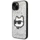 Karl Lagerfeld KLHCP14MG2CPS iPhone 14 Plus 6.7" silver/silver hardcase Glitter Choupette Patch