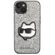 Karl Lagerfeld KLHCP14MG2CPS iPhone 14 Plus 6.7" silver/silver hardcase Glitter Choupette Patch