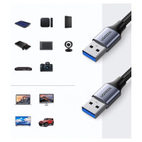Ugreen cable USB cable - USB 3.0 5Gb/s 0.5m gray (US373)