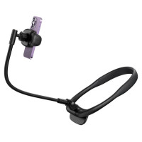 Baseus ComfortJoy Series universal neck mount, phone stand black (LUGB000001)