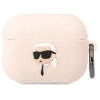 Karl Lagerfeld KLAPRUNIKP AirPods Pro cover pink/pink Silicone Karl Head 3D
