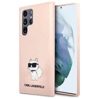 Karl Lagerfeld KLHCS23LSNCHBCP S23 Ultra S918 hardcase pink/pink Silicone Choupette