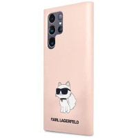 Karl Lagerfeld KLHCS23LSNCHBCP S23 Ultra S918 hardcase pink/pink Silicone Choupette