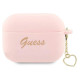 Guess GUAP2LSCHSP AirPods Pro 2 cover pink/pink Silicone Charm Heart Collection