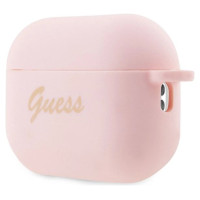 Guess GUAP2LSCHSP AirPods Pro 2 cover pink/pink Silicone Charm Heart Collection