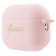 Guess GUAP2LSCHSP AirPods Pro 2 cover pink/pink Silicone Charm Heart Collection